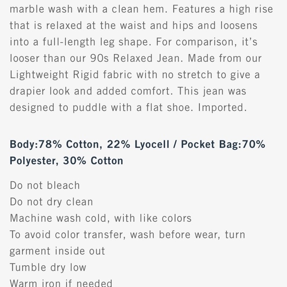 NEW Abercrombie Size 30 L High Rise Loose Jean - Picture 9 of 9